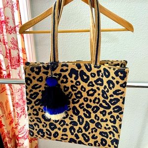 EUC cheetah tote - like new - used once